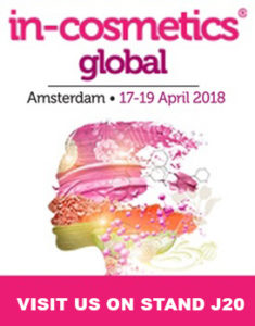 Interfat estará presente en In-Cosmetics Amsterdam 2018
