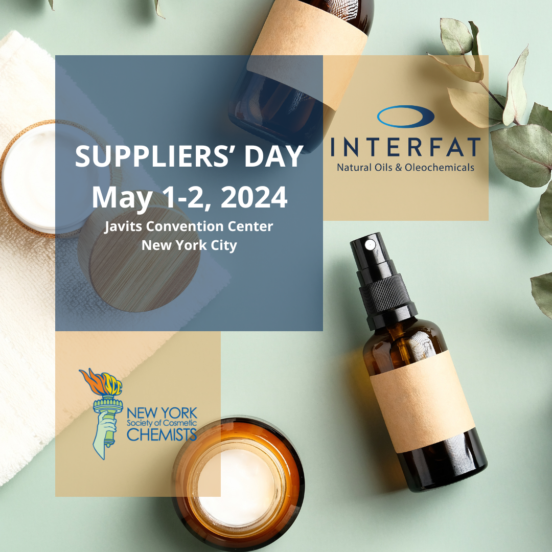 Interfat will be attending New York Society of Cosmetic Chemists (NYSCC) Suppliers’ Day 2024!